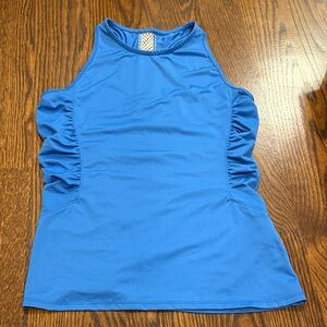 Lucky in Love Blue Sleeveless Women's Tank / Athletic Top